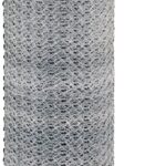 Rangemaster 6029 Poultry Net, 50 ft L, 72 in W, 20 Gauge, Hexagonal Mesh, 2 in Mesh, Galvanized Steel