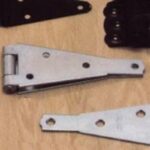 Onward 922FBR Heavy-Duty Strap Hinge, 60.5 mm W Frame Leaf, 2.5 mm Thick Leaf, Steel, Fixed Pin, 40 lb