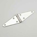 Onward 921SSBC Heavy-Duty Strap Hinge, 55.4 mm W Frame Leaf, 2.5 mm Thick Leaf, Stainless Steel, Fixed Pin, 20 lb