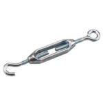 Onward 2021XB Turnbuckle, 33 lb Working Load, Hook, Eye, 5/32 in Dia x 4 3/4 in L Take-Up, Steel Sells in Quantity of 10