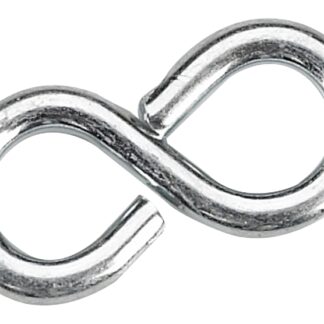 Onward 282XBC Closed S-Hook, 20 lb Working Load, 2.4 mm Dia Wire, Metal, Zinc Sells in Quantity of 10