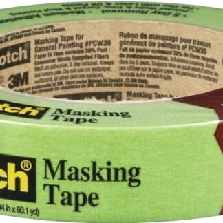 ScotchBlue 2055PCW - 24 MM Masking Tape, 55 m L, 24 mm W, Crepe Paper Backing, Green