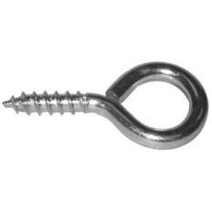 Reliable SEZ114MR Screw Eye, 1/8 in Dia Wire, 12 mm L Thread, 1-1/4 in OAL, Steel, Zinc Sells in Quantity of 5