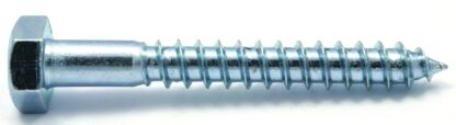 Reliable HLZ146L Lag Screw, 1/4-10 Thread, 6 in OAL, A Grade, Steel, Zinc