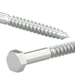 Reliable HLZ142L Lag Bolt, 1/4-10 Thread, 2 in OAL, A Grade, Steel, Zinc, 50/BX