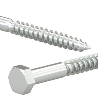 Reliable HLZ143L Lag Bolt, 1/4-10 Thread, 3 in OAL, A Grade, Steel, Zinc, 50/BX