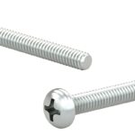 Reliable PPMZM630MR Machine Screw, M6 Thread, 30 mm L, Full, Metric Thread, Pan Head, Phillips Drive, Type B Point, Zinc