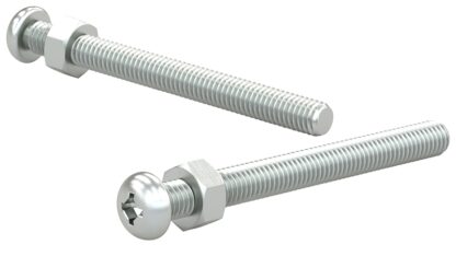 Reliable PSBZ Series PSBZ14134MR Machine Screw, 1-3/4 in L, Full Thread, Pan Head, Quadrex Drive, Type B Point, Steel