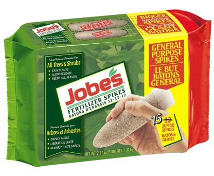 Jobes 01613CN Tree and Shrub Fertilizer, Spike, 11-3-4 N-P-K Ratio