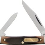 Old Timer 104OT Folding Pocket Knife, 2 in L Blade, 7Cr17 High Carbon Stainless Steel Blade, 2-Blade