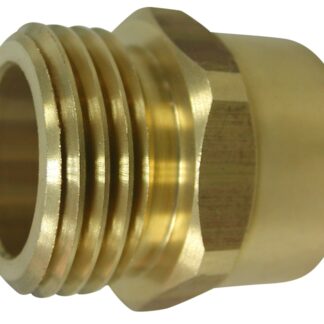 Landscapers Select PMB-468-3L Hose to Pipe Connector, 3/4 x 3/4, MHT x FIP, Brass, Brass, For: Garden Hose