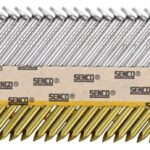 SENCO G624APBXN Collated Nail, 2-3/8 in L, Bright Basic, Full Round Head, Ring Shank