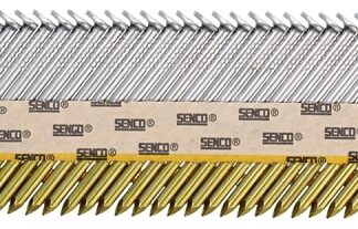 SENCO G624APBXN Collated Nail, 2-3/8 in L, Bright Basic, Full Round Head, Ring Shank