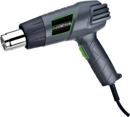 Genesis GHG1500A Dual Temperature Heat Gun, 12.5 A, 10 to 17 cfm Air, 570 to 1000 deg F