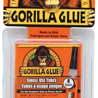 Gorilla 5100502 Mini Super Glue, Liquid, Clear, 3 g Tube