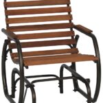 Seasonal Trends CG41Z Country Garden Glider, 29-1/2 in W, 24-1/2 in D, 37 in H, 250 lb Seating, Bronze Frame