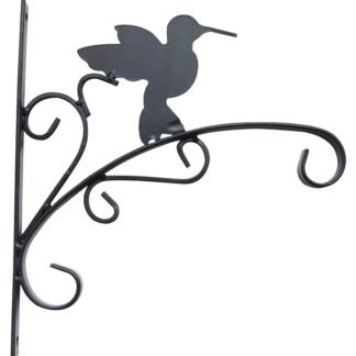 Landscapers Select GB-3019 Hanging Plant Bracket, 11 in L, 11.8 in H, Steel, Matte Black