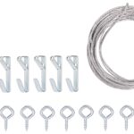 ProSource PH-121127-PS Picture Hanging Kit, 20 lb, Steel, Zinc, Zinc, Nail-In Mounting