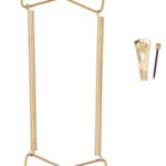 ProSource PH-122056-PS Plate Hanger, Brass, Polished Brass, 30 lb