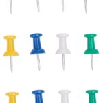 ProSource PH-121152-PS Push Pin, 23 mm L, Plastic, Assorted Colors, Round Head