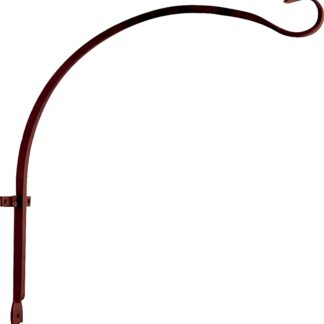 Landscapers Select GB-3040 Hanging Plant Hook, 16 in L, Steel, Hammered Bronze, Wall Mount Mounting