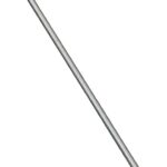 Stanley Hardware N179-416 Threaded Rod, 1/4-20 Thread, 24 in L, A Grade, Steel, Zinc, UNC Thread