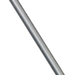 Stanley Hardware N179-473 Threaded Rod, 3/4-10 Thread, 24 in L, A Grade, Steel, Zinc, UNC Thread