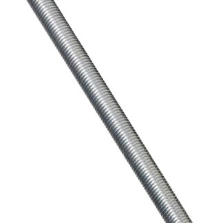 Stanley Hardware N179-473 Threaded Rod, 3/4-10 Thread, 24 in L, A Grade, Steel, Zinc, UNC Thread