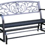 Seasonal Trends XG239 Glider Bench, 50 in W, 23-1/2 in D, 37-1/2 in H, 2 Person Seating, Steel Frame