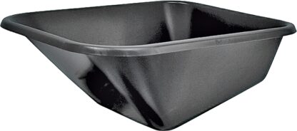 Vulcan 34475 Wheelbarrow Tray, 38-1/4 in L, 25-1/2 in W, 6 cu-ft, Steel, Black