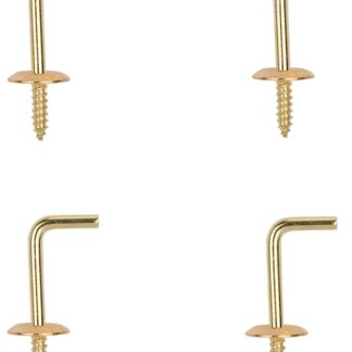 ProSource 20008SPB-PS Shoulder Hook, 11/32 in Opening, 3 mm Thread, 1-1/8 in L, Brass, Brass