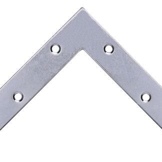 ProSource FC-Z06-01 Corner Brace, 6 in L, 6 in W, 2 mm Thick, Steel, Silver, Zinc Sells in Quantity of 5