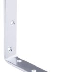 ProSource CB-Z05-013L Corner Brace, 5 in L, 5 in W, 1 in H, Steel, Zinc-Plated, 4 mm Thick Material Sells in Quantity of 10