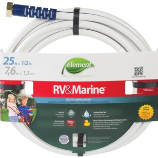 SWAN MRV12025 Water Hose, 1/2 in ID, 25 ft L, White