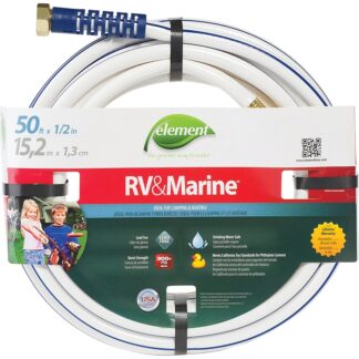 SWAN MRV12050 Water Hose, 1/2 in ID, 50 ft L, White