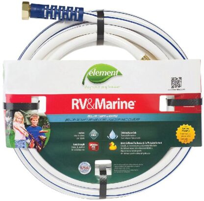 SWAN MRV58025 Water Hose, 5/8 in ID, 25 ft L, White