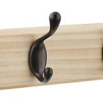 National Hardware B8170 S827-139 Hook Rail, 4-Hook, Wood, Oil-Rubbed Bronze