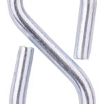 ProSource LR-377-PS S-Hook, 25 lb Working Load, 2.3 in Dia Wire, Steel, Zinc Sells in Quantity of 20