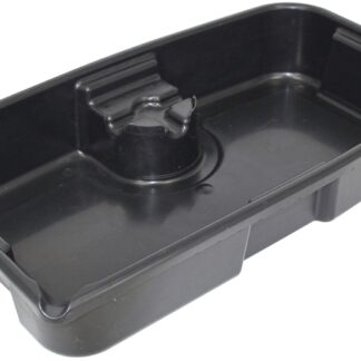 FloTool Super-Duty 05080 Oil Drain Pan, 11 qt Capacity, Rectangular, Plastic, Black