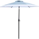 Seasonal Trends 59794 Tilt/Crank Market Umbrella, 94.4 in H, 106.2 in W Canopy, 106.3 in L Canopy, Hexagonal Canopy