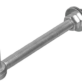 National Hardware N130-674 Full Threaded Bolt Hook, 0.68 in Dia, 12 in L, Steel, Zinc-Plated