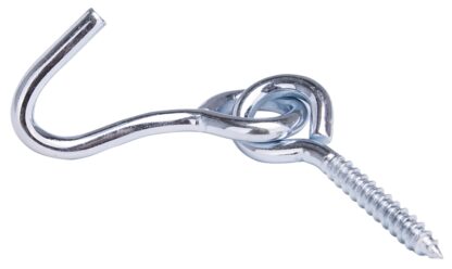 ProSource LR-404-PS Hammock Hook, 1-1/4 in Opening, Steel, Silver, Zinc