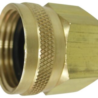 Landscapers Select PMB-055-3LC Hose Adapter, 3/4 x 3/4 in, FHT x FIP, Brass, Brass, For: Garden Hose