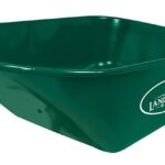 Landscapers Select 34571 Wheelbarrow Tray, 38 in L, 25 in W, 6 cu-ft, Steel, Green