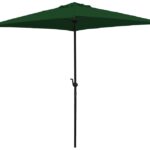 Seasonal Trends UMQ65BKOBD-01 Market Umbrella, 7.8 ft H, 6.5 ft W Canopy, 6.5 ft L Canopy, Square Canopy