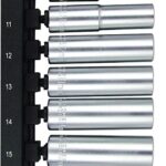 Vulcan TS1012MD Socket Set, Chrome Vanadium Steel, Chrome