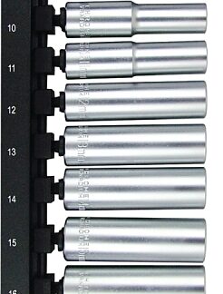 Vulcan TS1012MD Socket Set, Chrome Vanadium Steel, Chrome