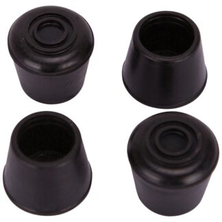 ProSource FE-50633-B Furniture Leg Tip, Round, Rubber, Black, 5/8 in Dia, 1.1 in H Sells in Quantity of 36