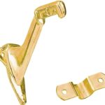 National Hardware N830-131 Handrail Bracket, Zinc, Polished Brass