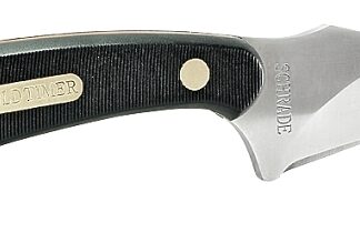 Schrade 152OT Blade Knife, 3.3 in L Blade, 0.14 in W Blade, 7Cr17MoV High Carbon Stainless Steel Blade, Black Handle